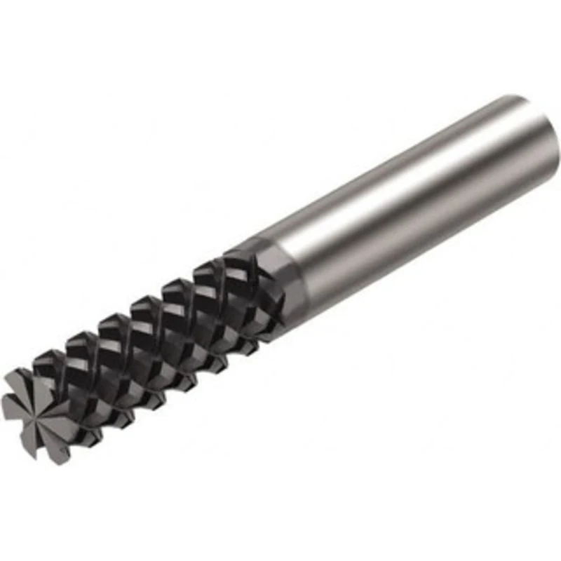 Sandvik Coromant 1/2, 1/2 LOC, 1/2 Shank Diam, 3.248 OAL, 6 Flute, Solid Carbide Square End Mill Single End, Diamond ...